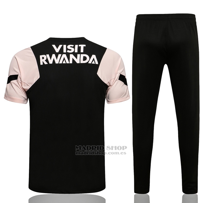 Chandal del Paris Saint-Germain Manga Corta 2021-2022 Negro y Rosa